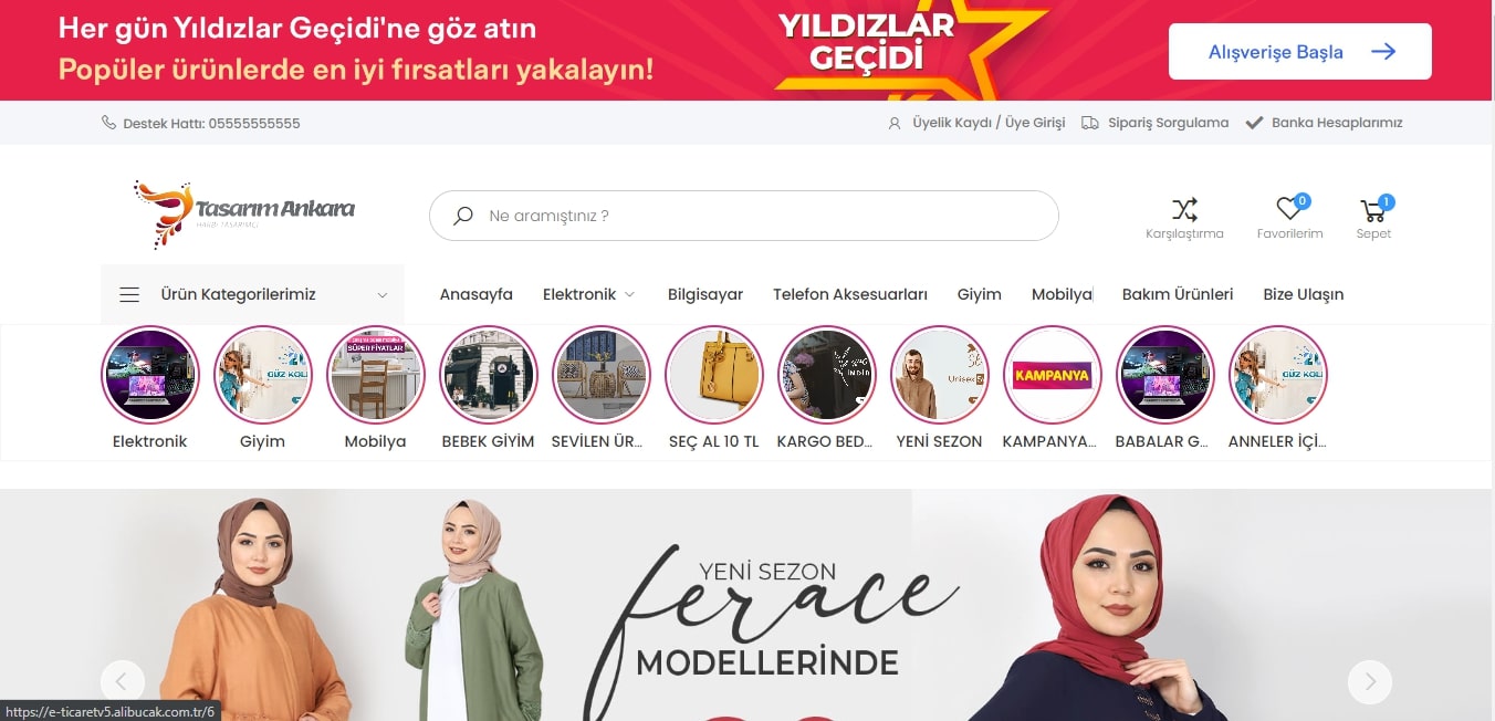 E-Ticaret V555 Satış Teması